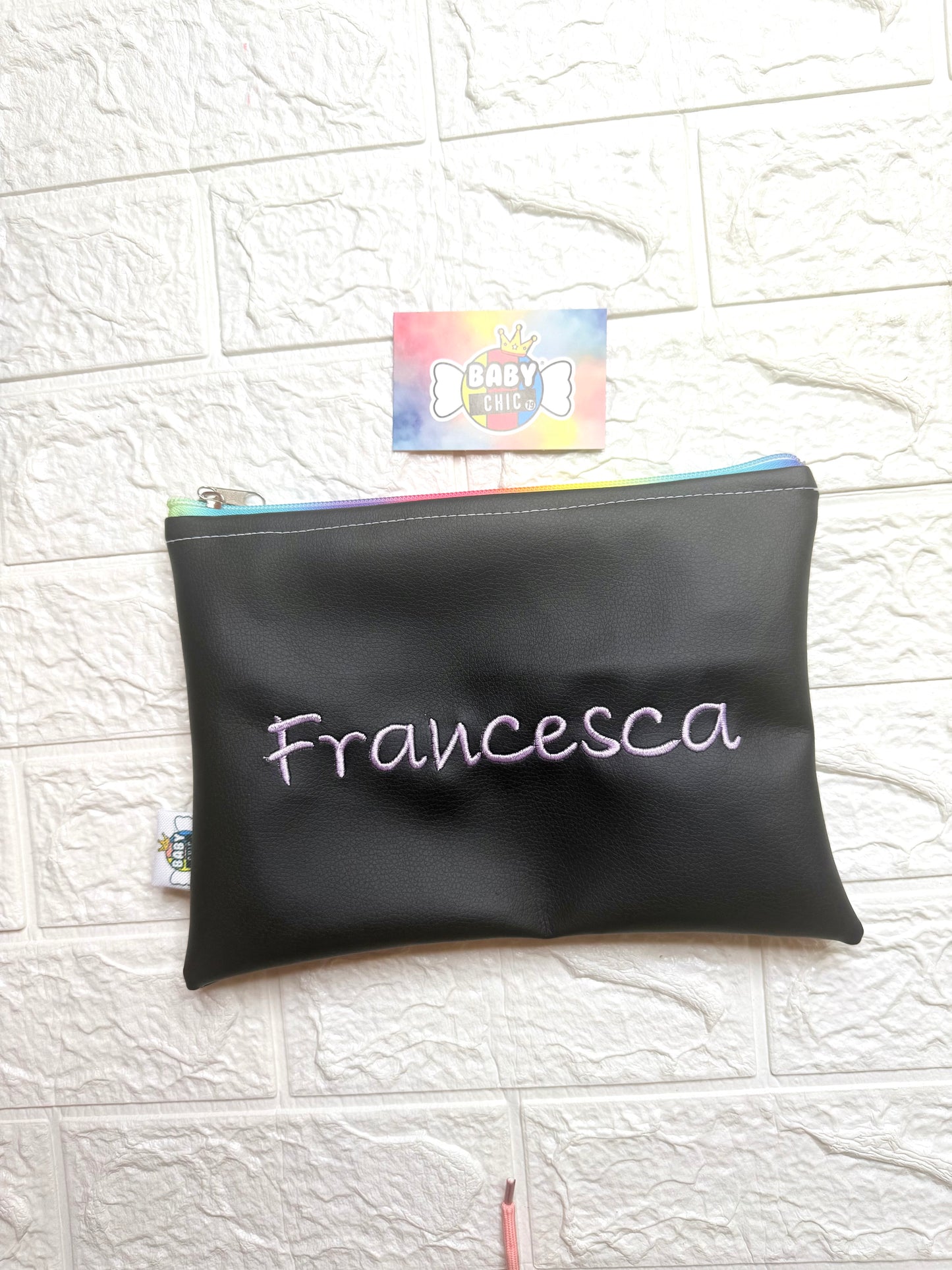 Pochette in ecopelle Rainbow
