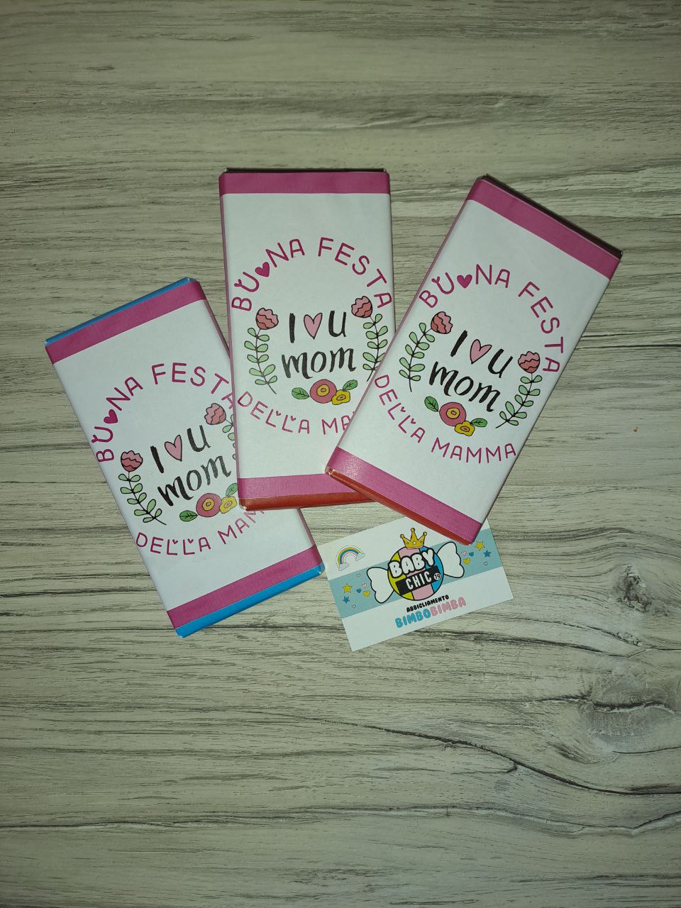 tavoletta di cioccolata festa della mamma