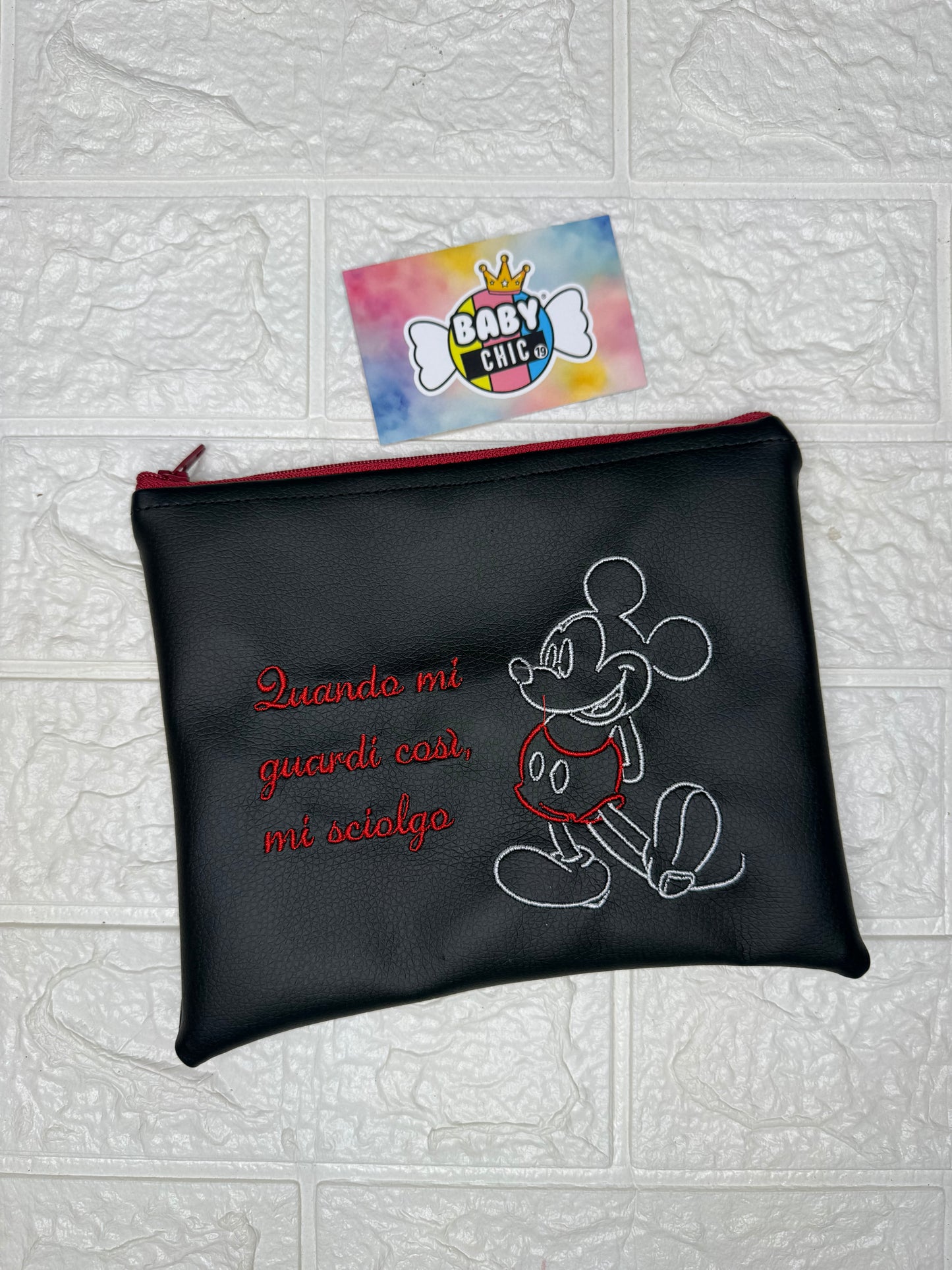 Pochette ecopelle stilizzate