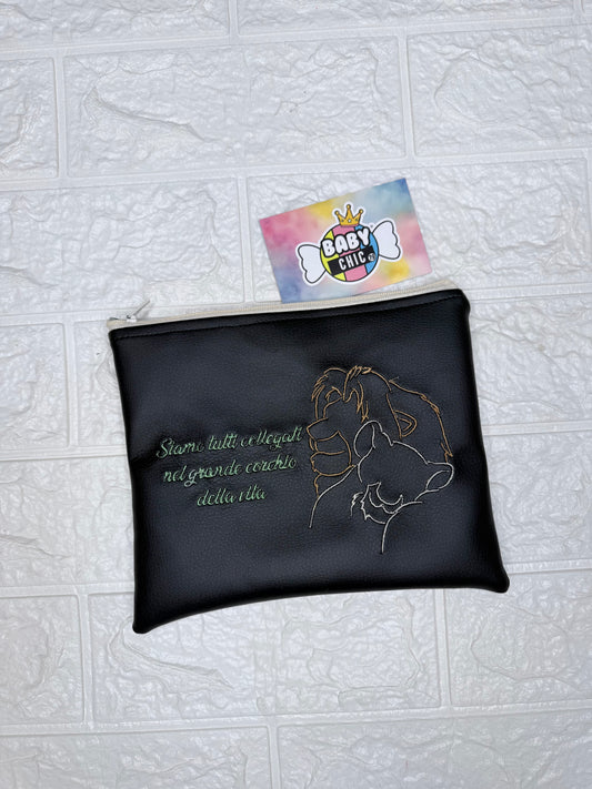 Pochette ecopelle stilizzate