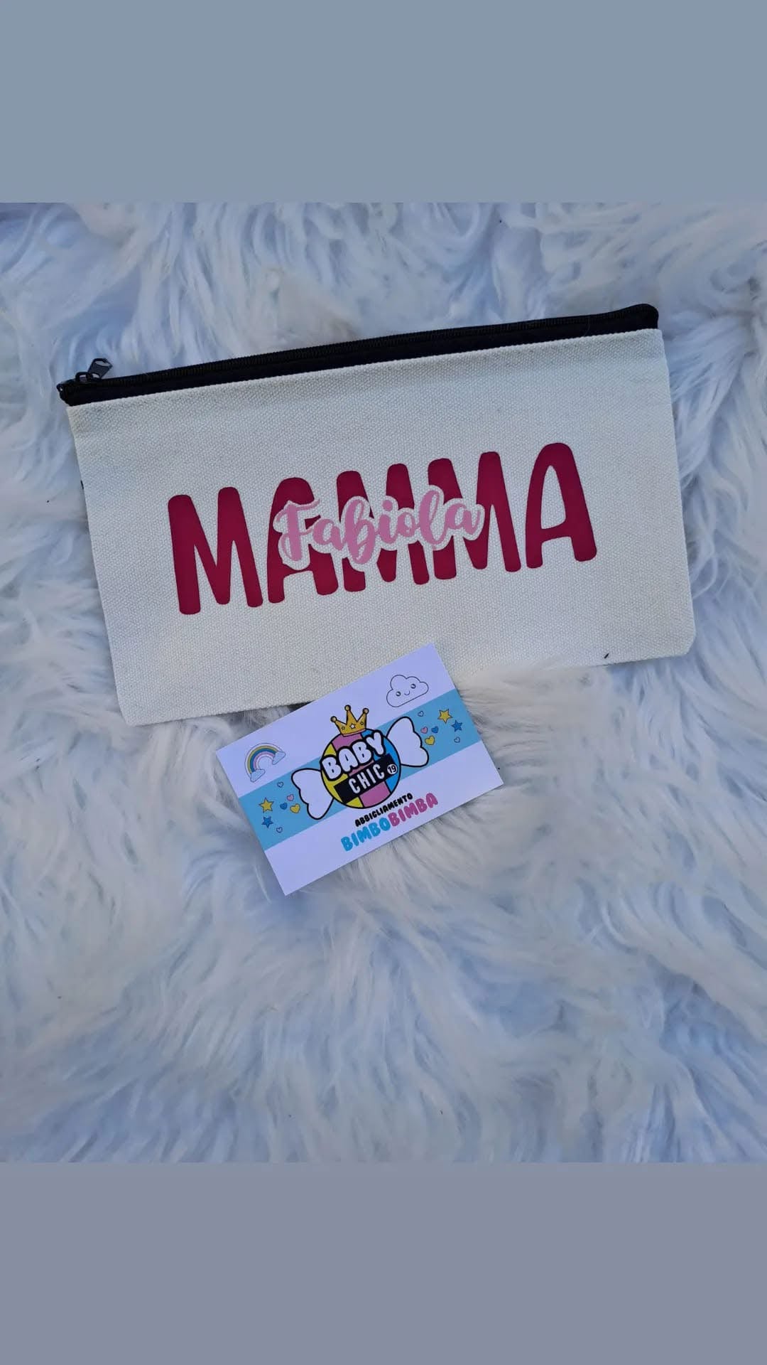Pochette tela mamma